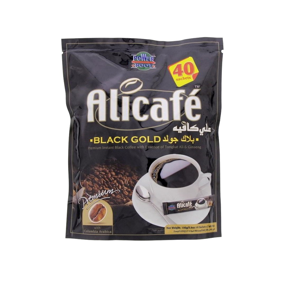پودر قهوه فوری علی کافه بلک گلد بسته 40 عددی