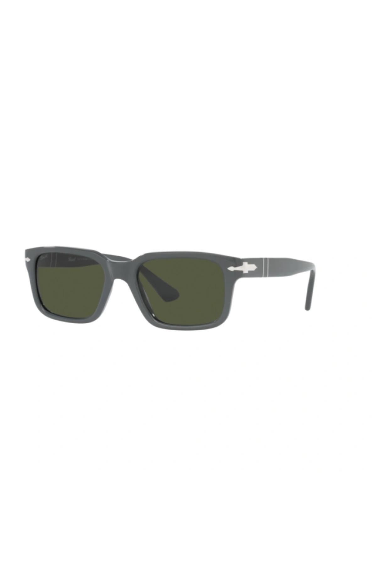 عینک آفتابی خاکستری مردانه و زنانه یونیسکس 0PO3272S 55 117331 Persol