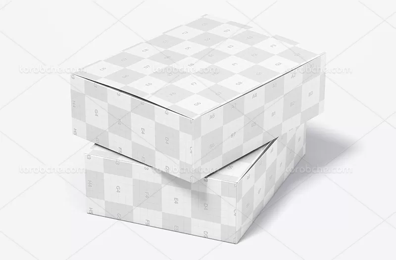 فایل موکاپ جعبه مستطیلی | گرافیک با طعم تربچه