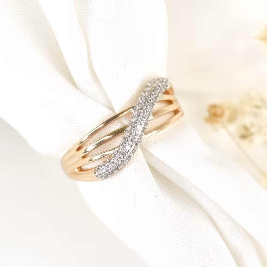 انگشتر نگین حلالی برند ژوپینگ کد8159سایز9