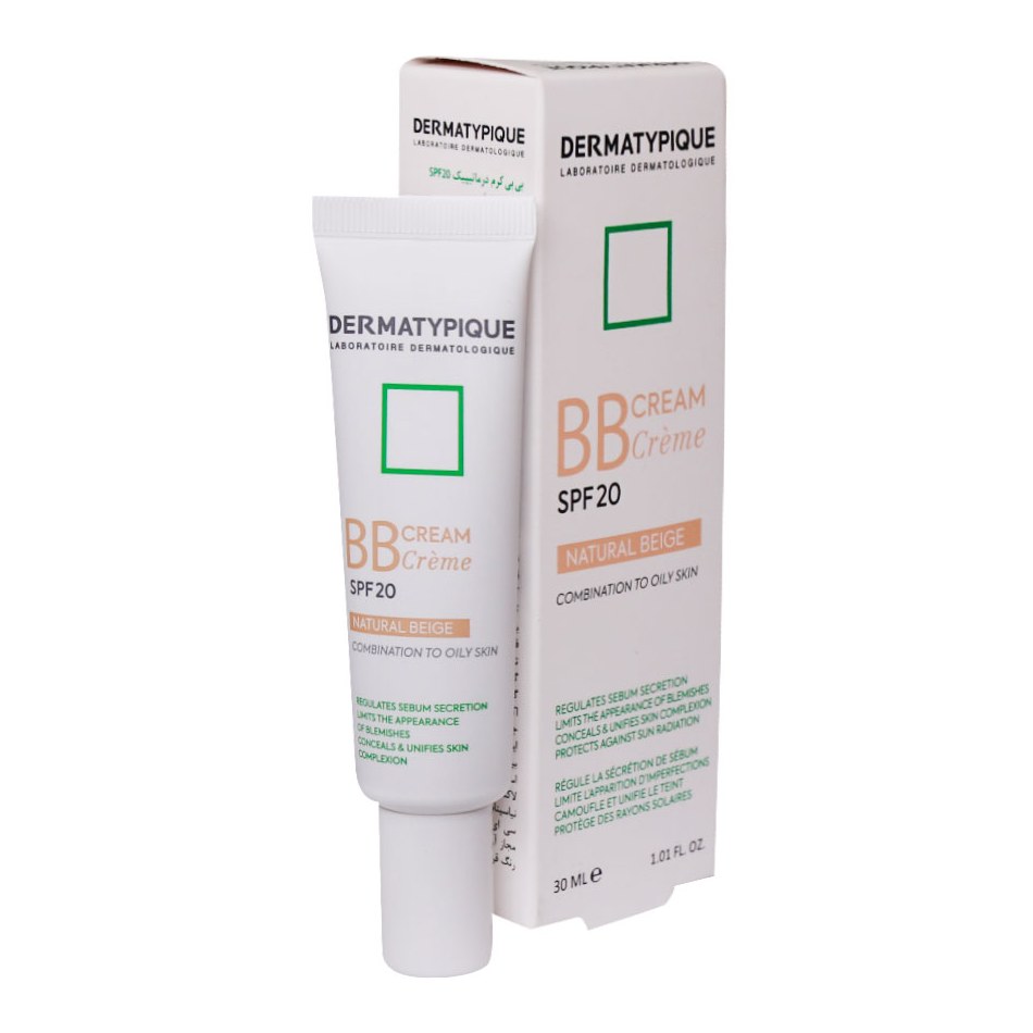 بی بی کرم SPF20 درماتیپیک مناسب پوست چرب و مختلط 30 میلی لیتر