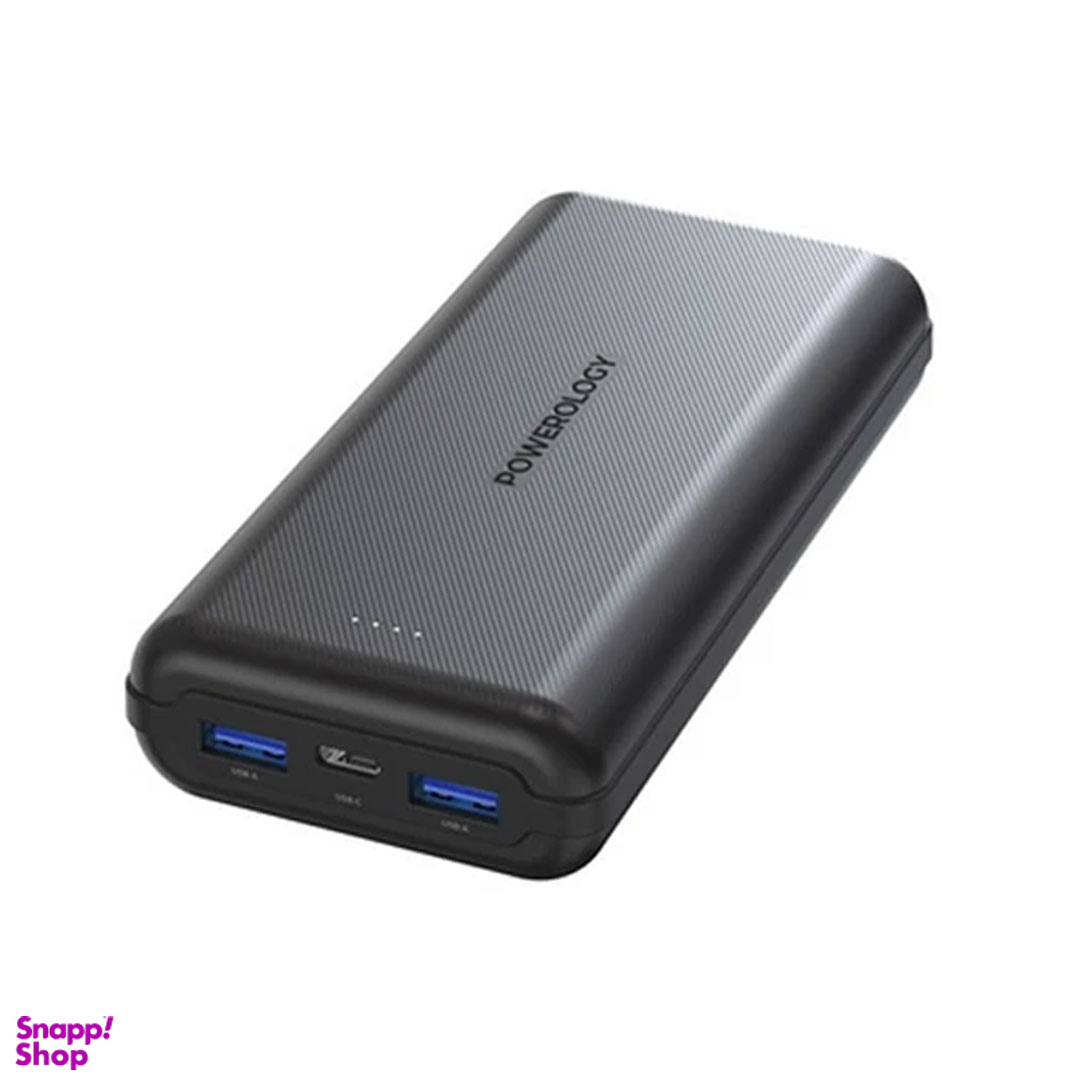 پاوربانک پاورولوژی مدل PPBCHA28 ظرفیت 20000 میلی‌ آمپر ساعت