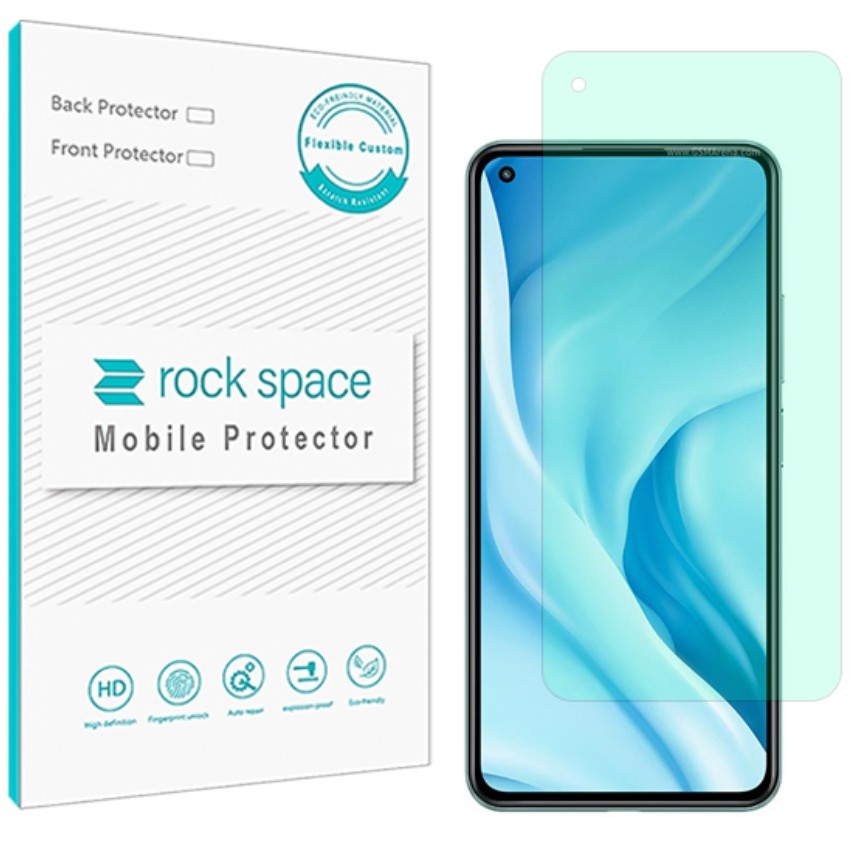 گلس  شیائومی Xiaomi Mi 11 Lite 5G مدل نانو هیدروژل گرین لایت برند راک اسپیس   