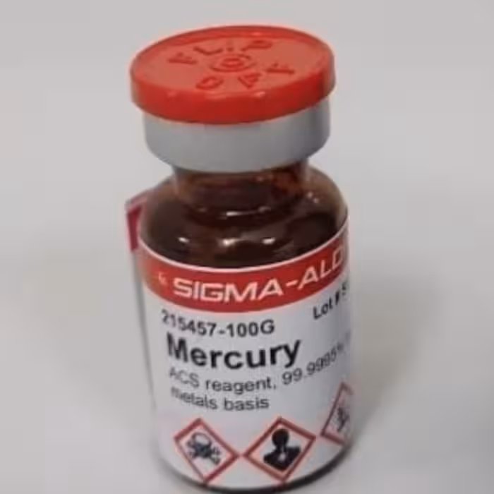 جیوه نقره ای آزمایشگاهی 100 گرمی سیگماالدریچ 