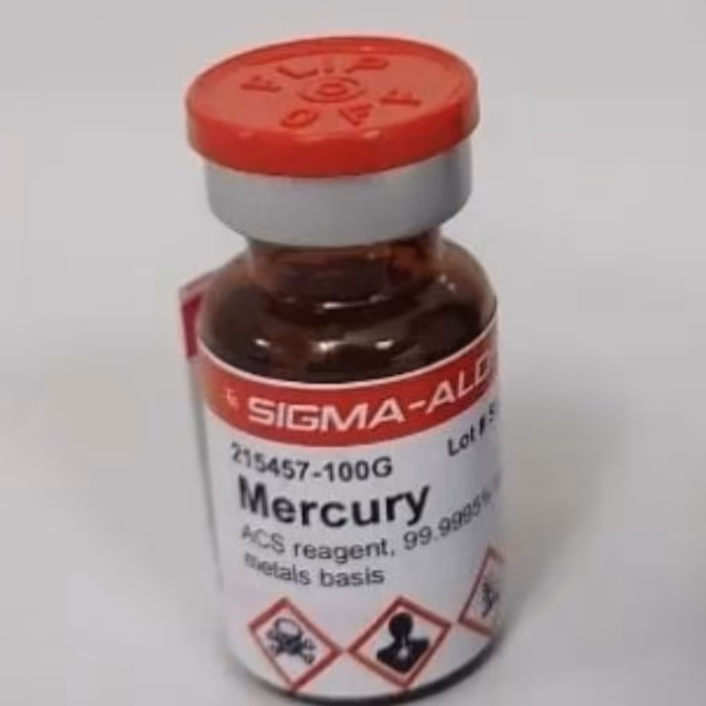 جیوه نقره ای آزمایشگاهی 100 گرمی سیگماالدریچ 