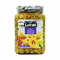 زیتون سبز حلقه شده ( اسلایس ) 1٫5 کیلو لوراس - loras