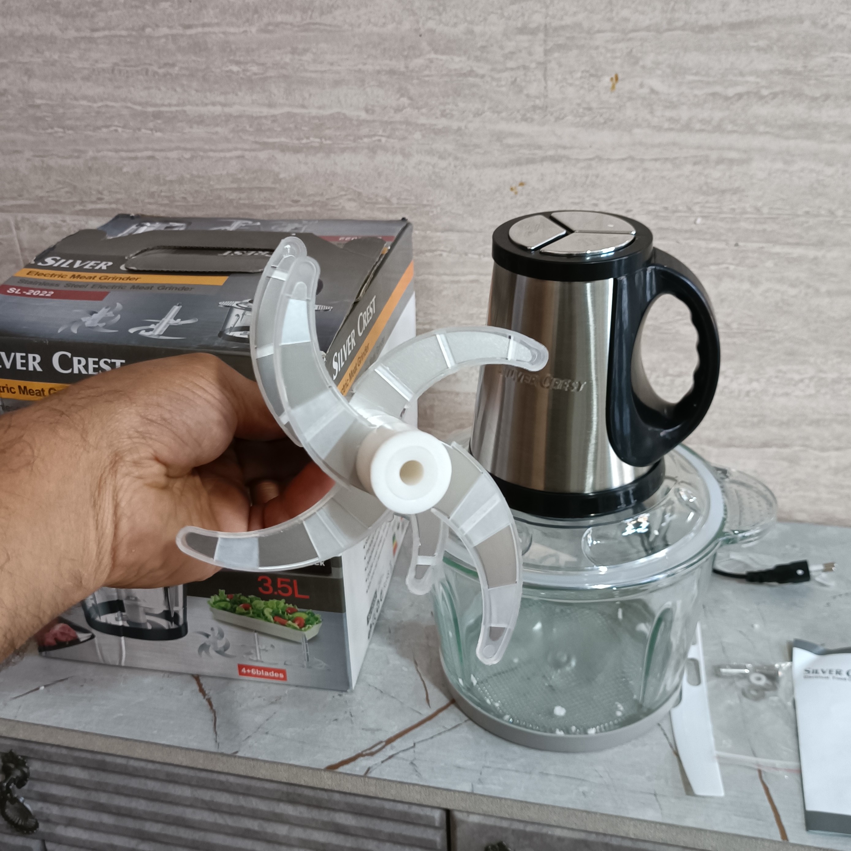 خردکن سیلور کرست آلمان اصلی3.5 لیتری 3 کلید عبدکالا 