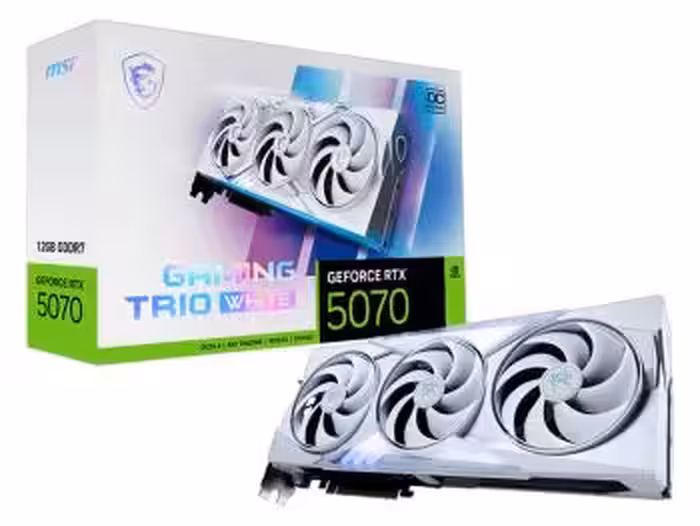 کارت گرافیک ام اس آی مدل GeForce RTX 5070 12G GAMING TRIO OC WHITE