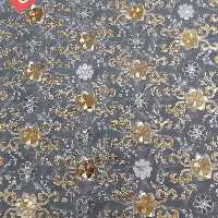 سفره خارجی نسوز پشت ابریشمی آبی رنگ عرض 140  