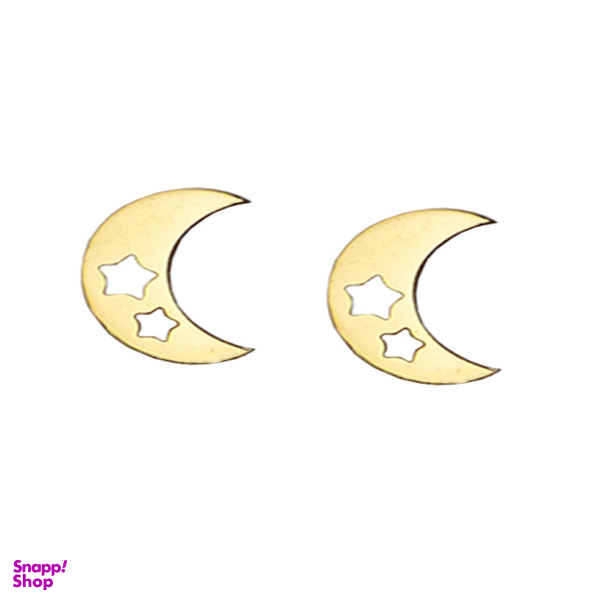 گوشواره زنانه طرح ماه و ستاره کد 019