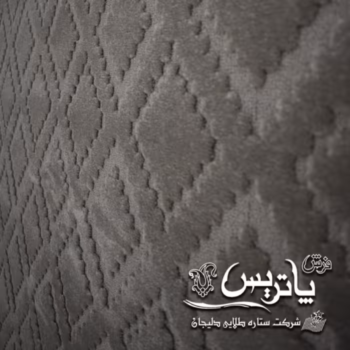 فرش پاتریس  فرش گلیم مدرن 400شانه طرح توسکا طوسی  قالیچه 4متری