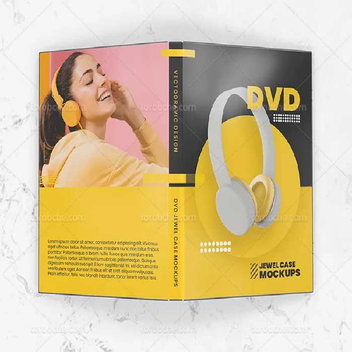 طرح موکاپ DVD لایه باز | گرافیک با طعم تربچه