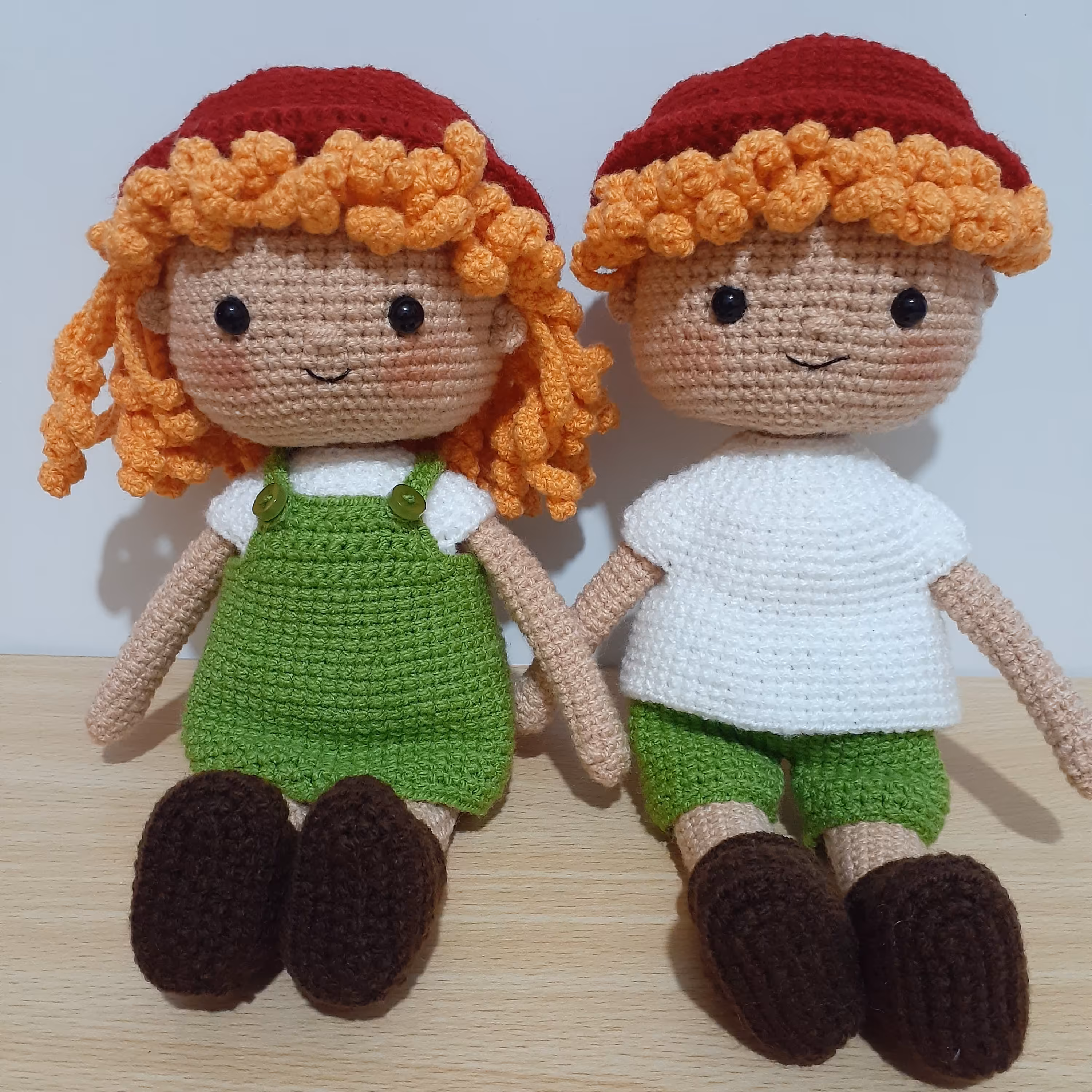 عروسک دستبافت  خواهر و برادری