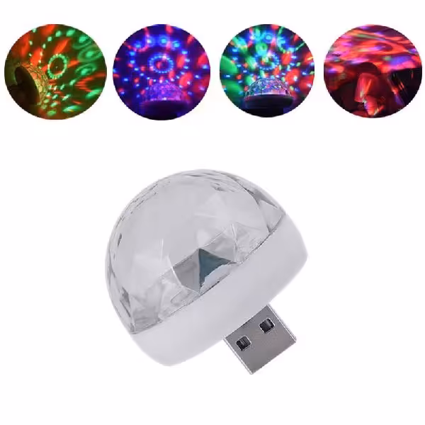 دی جی قارچی رقص نور دار با سنسور صدا مولتی کار فلش usb