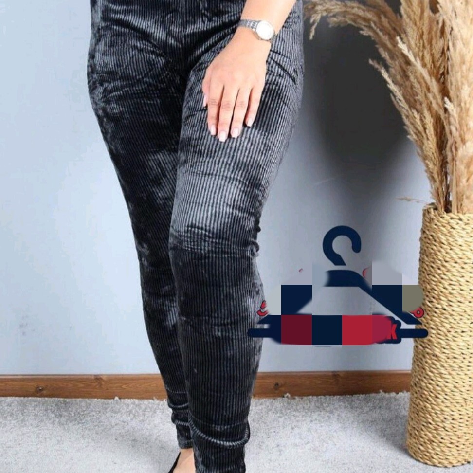 شلوار مخمل زنانه کبریتی راه راه کیفیت عالی
