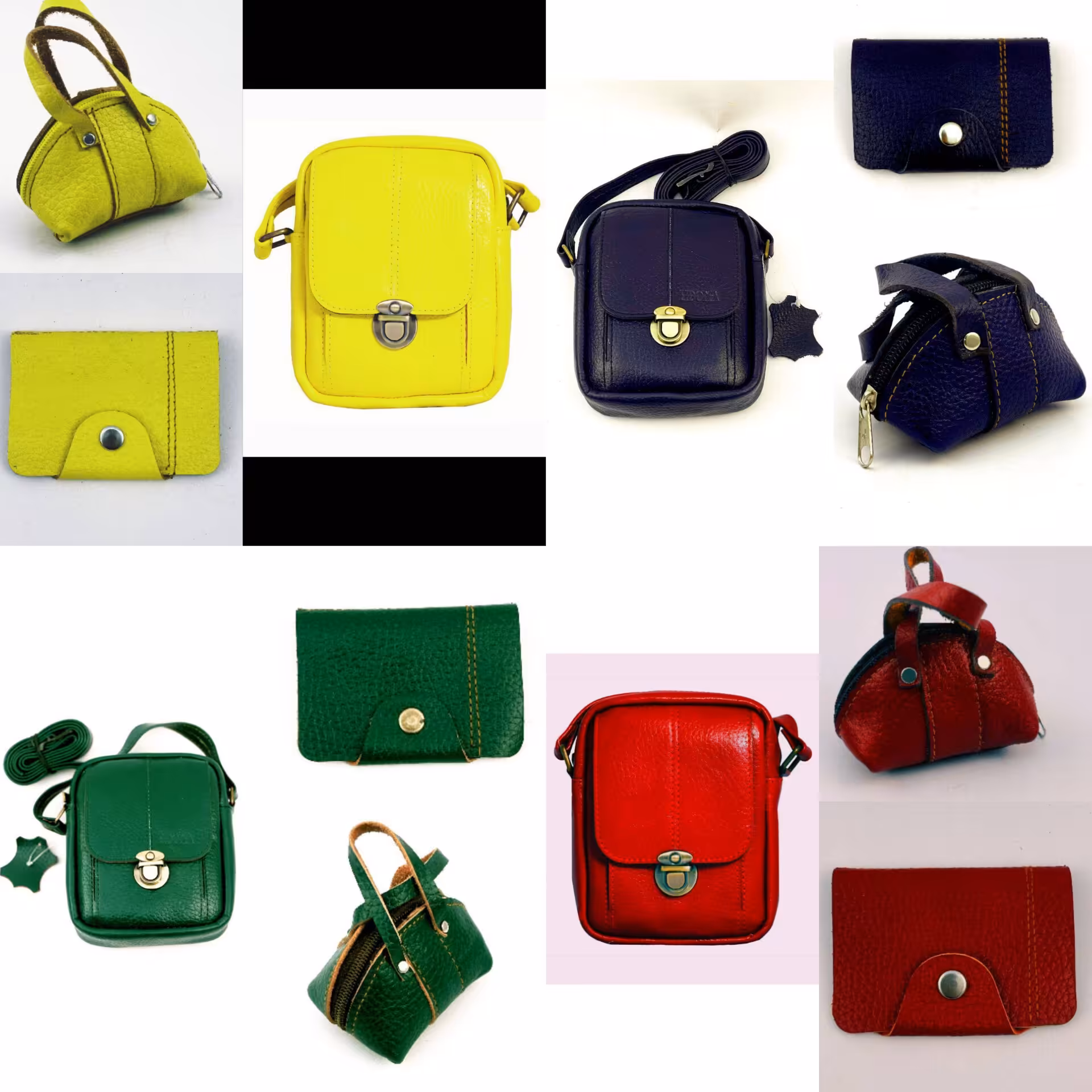 ست هدیه تمام چرم طبیعی گاوی بسیار شیک باکلاس مناسب برای ست کردن 