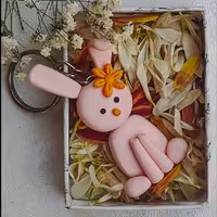 سرکلیدی خمیری خرگوش گل دار