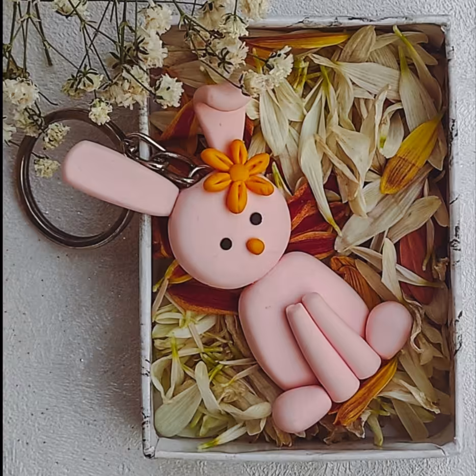 سرکلیدی خمیری خرگوش گل دار