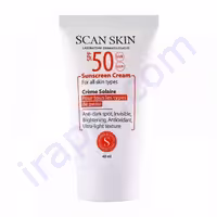 کرم ضد آفتاب ضد لک SPF50  اسکن اسکین 40 میلی لیتر