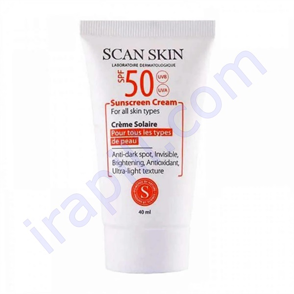 کرم ضد آفتاب ضد لک SPF50 اسکن اسکین 40 میلی لیتر