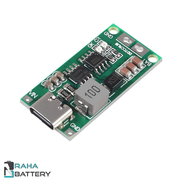 برد شارژر باتری 2 سل 1 آمپر با ورودی TYPE-C