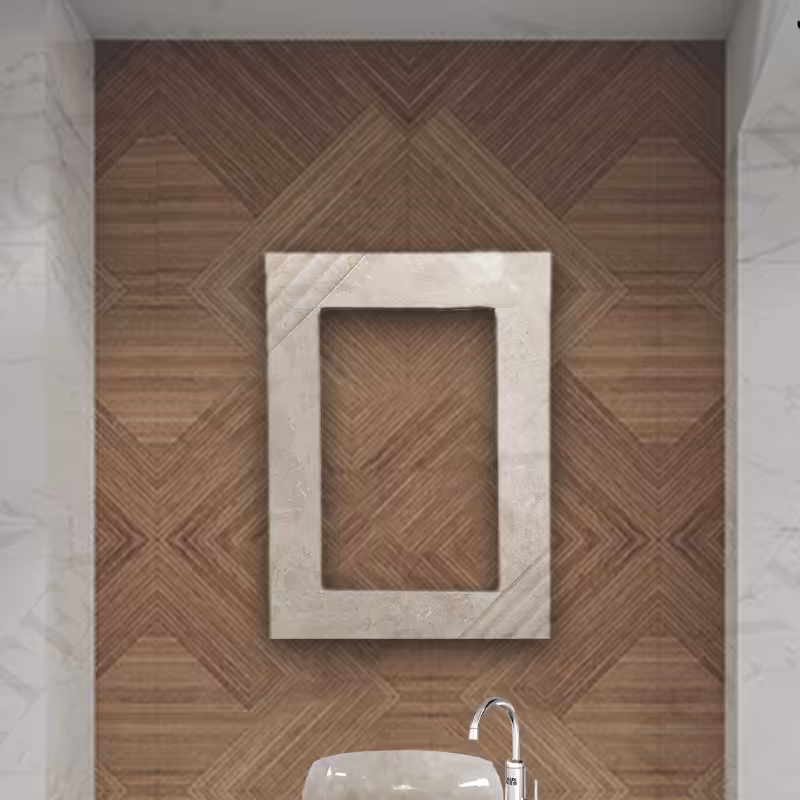 قاب آینه سنگی ابزار مدادی و مدرن رنگ بندی