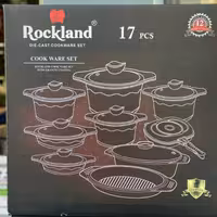 سرویس قابلمه 17 پارچه راک لند رزگلد