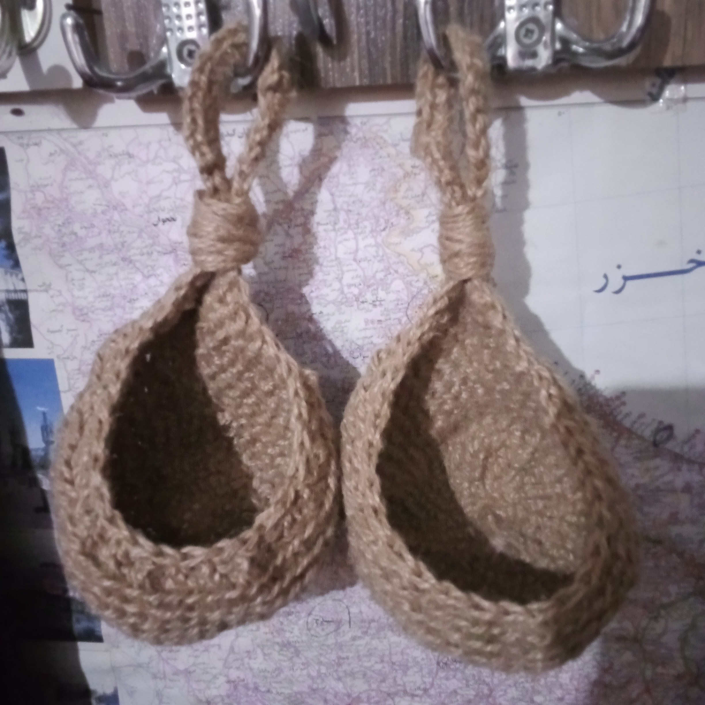 سبد کنفی بافتنی