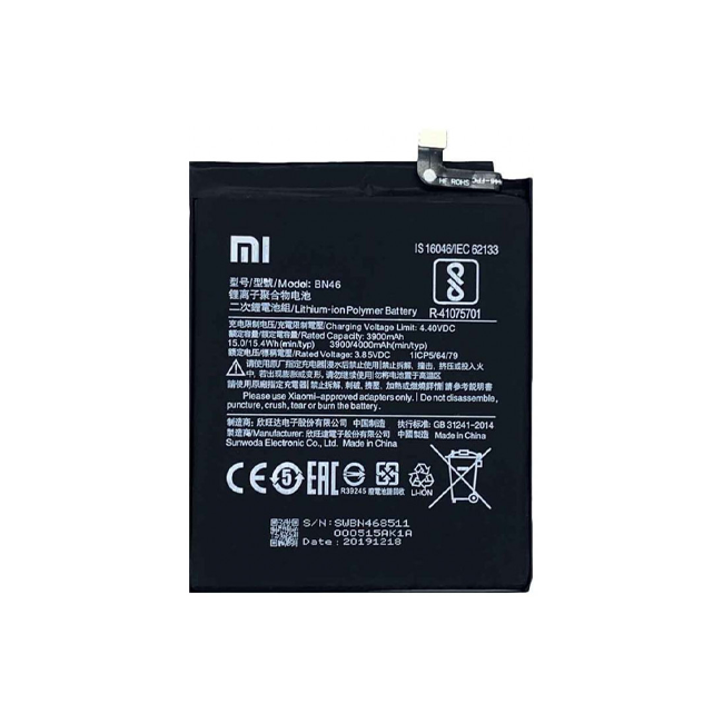باتری BN-46 مناسب گوشی شیائومی ردمی نوت8، نوت 8 تی، ردمی 7، نوت 6، نوت 6 پرو | BN46 Battery Compatible with Xiaomi Redmi Note 8/Note 8T, Redmi 7, Redmi Note 6/Note 6 Pro