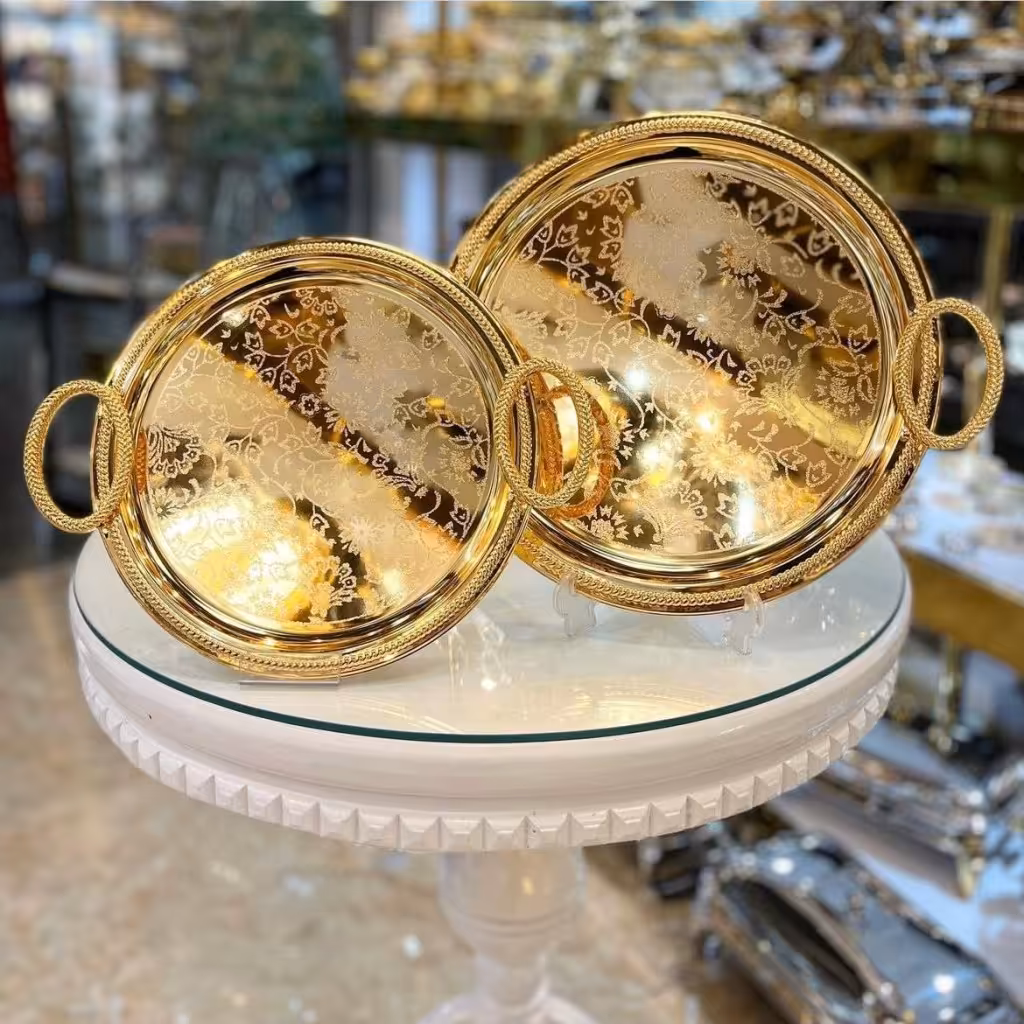 سینی استیل 2تیکه خارجی