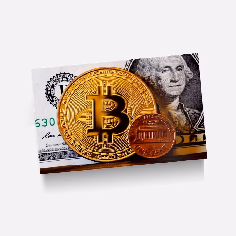 استیکر(برچسب) کارت عابر بانک-طرح بیت کوین(Bitcoin)-کد783-سفارشی