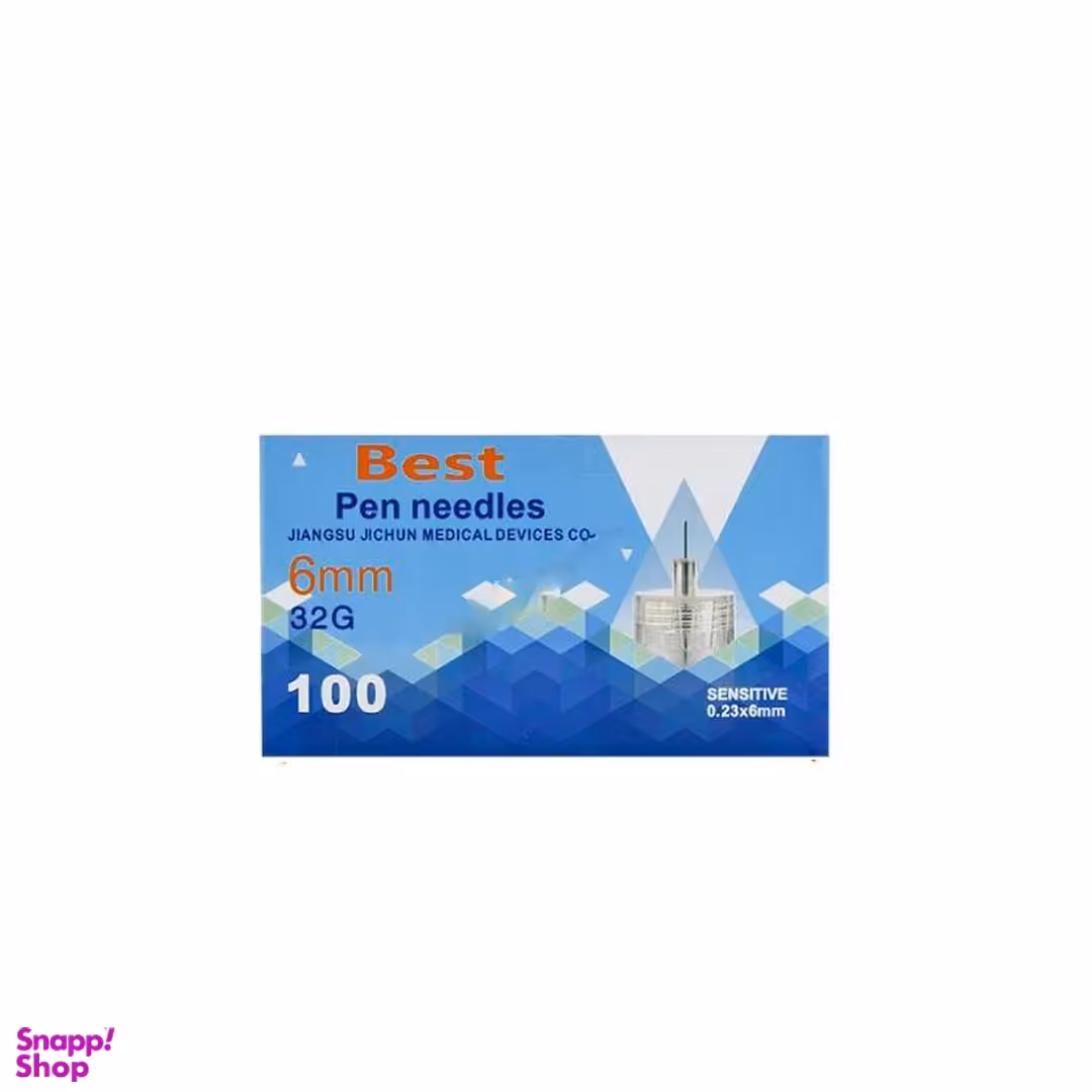 سر سوزن بست مدل 32G Sensitive حجم ۶ میلی لیتری بسته 100 عددی
