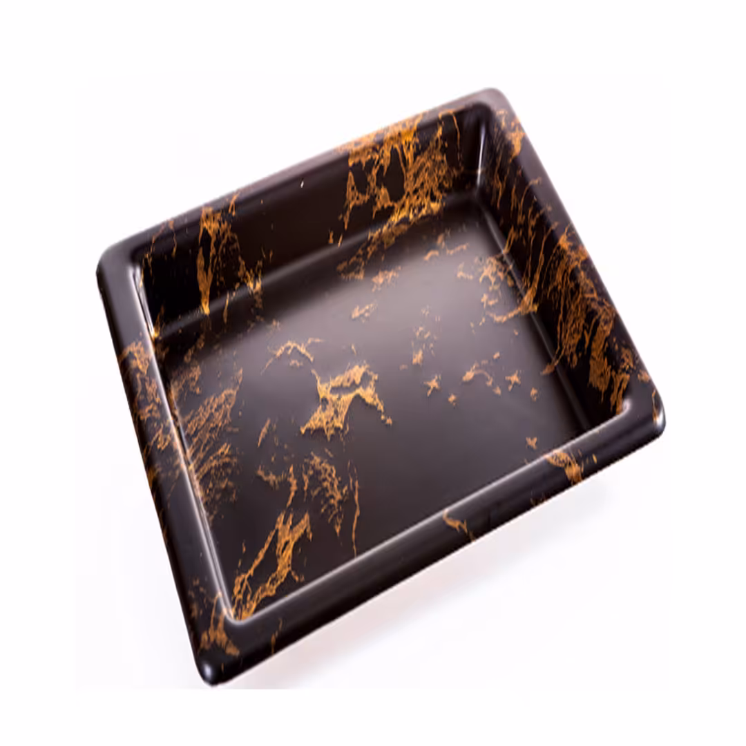 سینى مستطیل متوسط بدون دسته ماربل – فرشکیپس