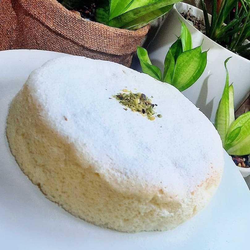 شیرینی خانگی چیز کیک ژاپنی وپنیری