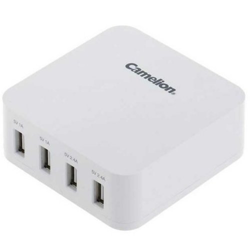 شارژر 4 پورت کملیون آلمان سیم دار مخصوص اسپیکر و دسته بازی و ساعت هوشمند