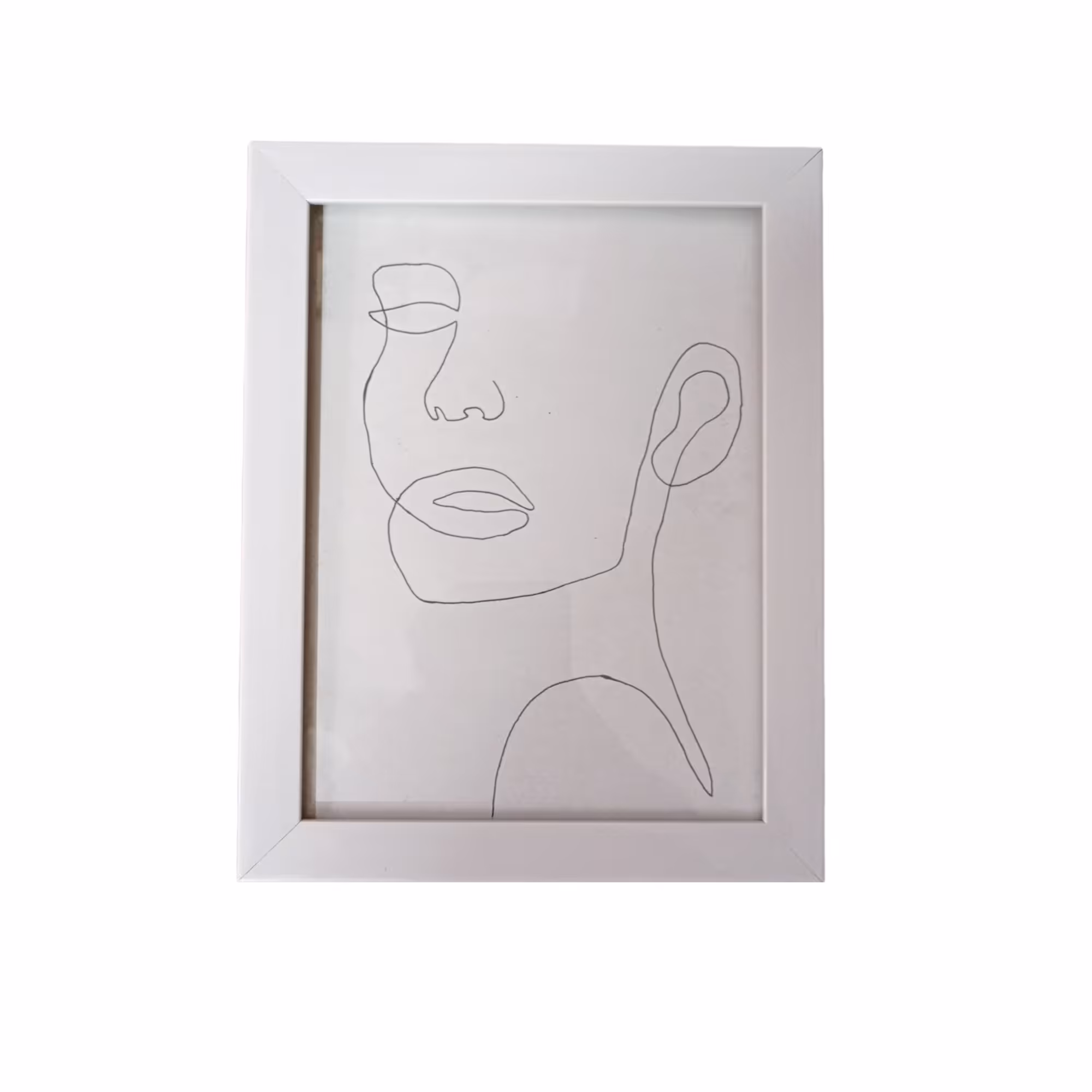 تابلو نقاشی راپید مینیمال طرح چهره سه رخ