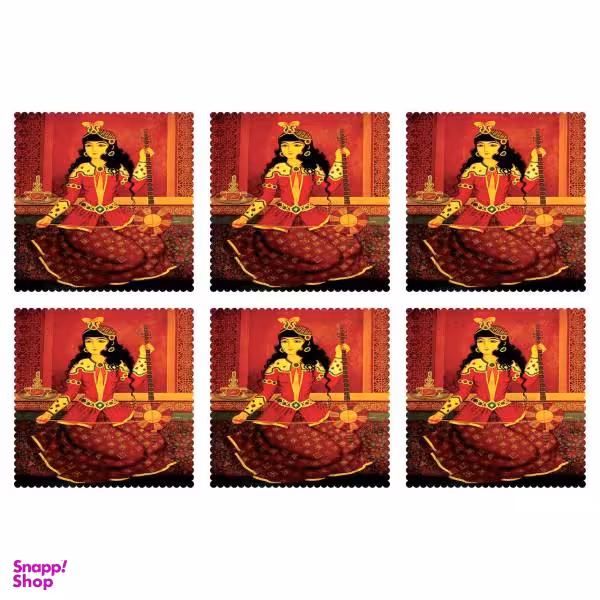 زیر لیوانی پارچه ای کد C1-42013 ست 6 عددی