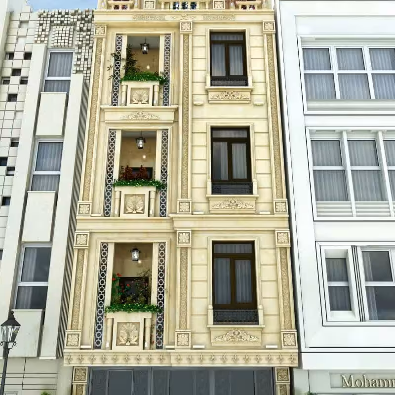 پکیج طراحی نمای سنگی(رومی)