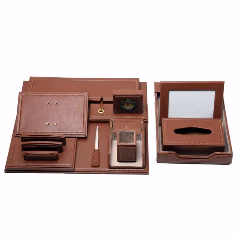 خرید ست رومیزی چرمی مدیریتی جهان نما کد 250