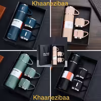 فلاسک مسافرتی شیک به همراه 3 فنجون