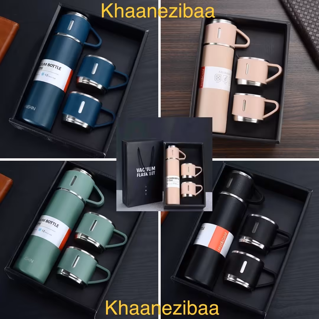 فلاسک مسافرتی شیک به همراه 3 فنجون