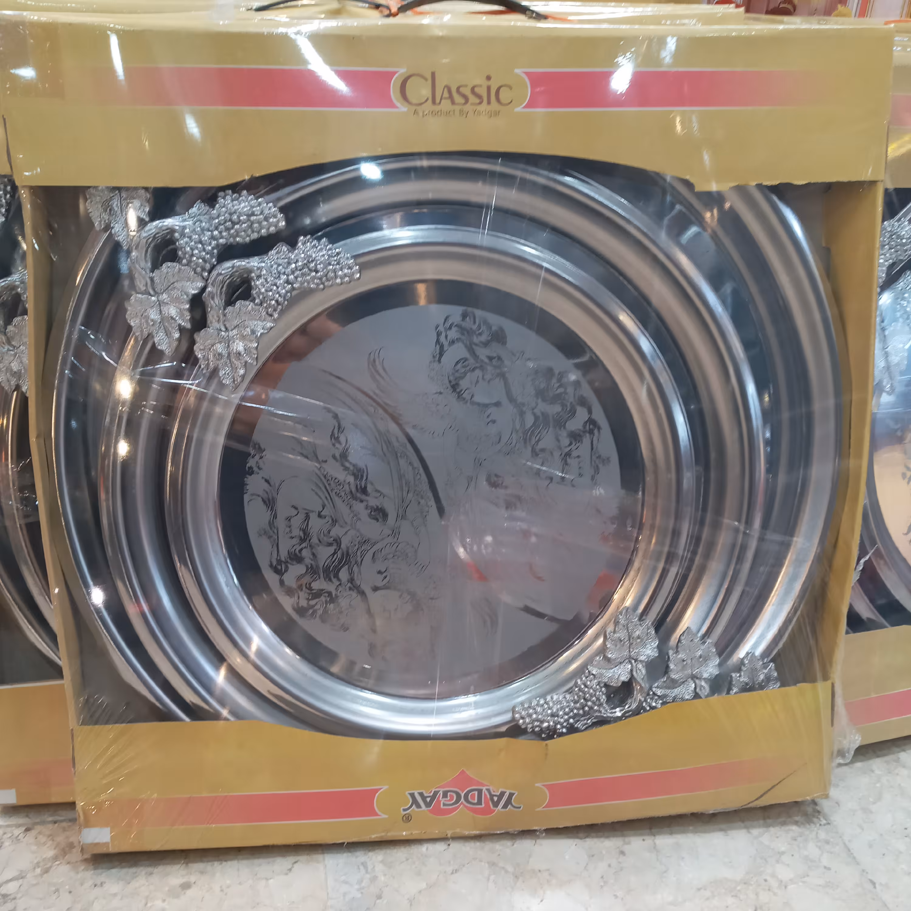 سینی استیل 3 تایی