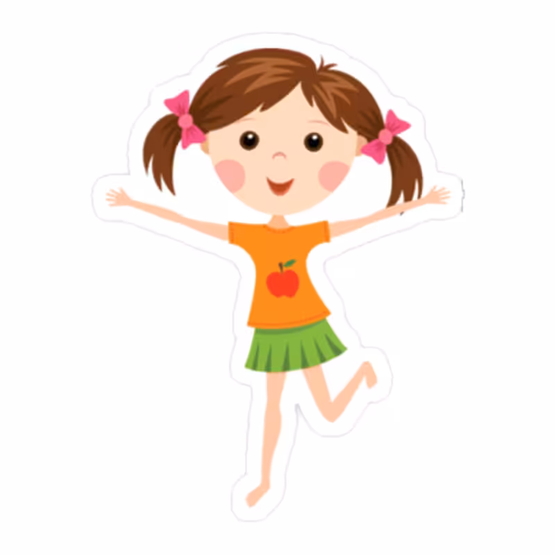 استیکر لپ تاپ طرح دختر کد 2041