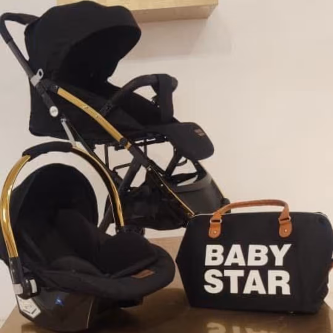 ست کریر و کالسکه بی بی استار (کالسکه چرخ بزرگ،  Baby 5) 