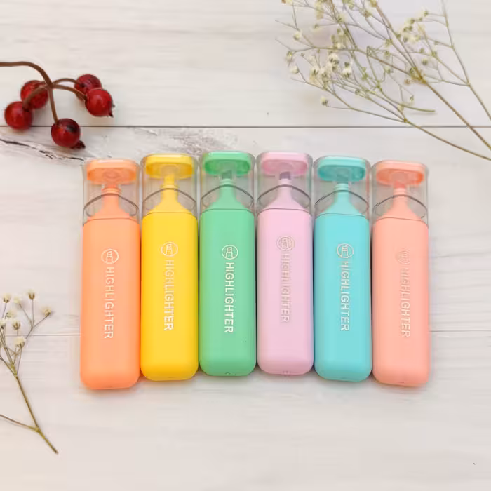 هایلایتر پاستیلی، ماژیک هایلایت پاستلی، هایلایت نقطه زنی