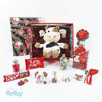 کادو بانمک ولنتاین با عروسک گاو ناف ضربدری