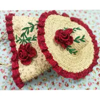 ست کلاه وزنبیل حصیری (پس کرایه)