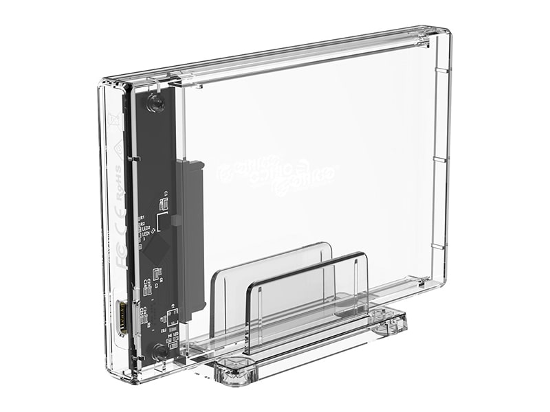 باکس هارد درایو 2.5 اینچی اوریکو Orico 2159C3 2.5 inch Transparent 5Gbps Hard Drive Enclosure with Stand