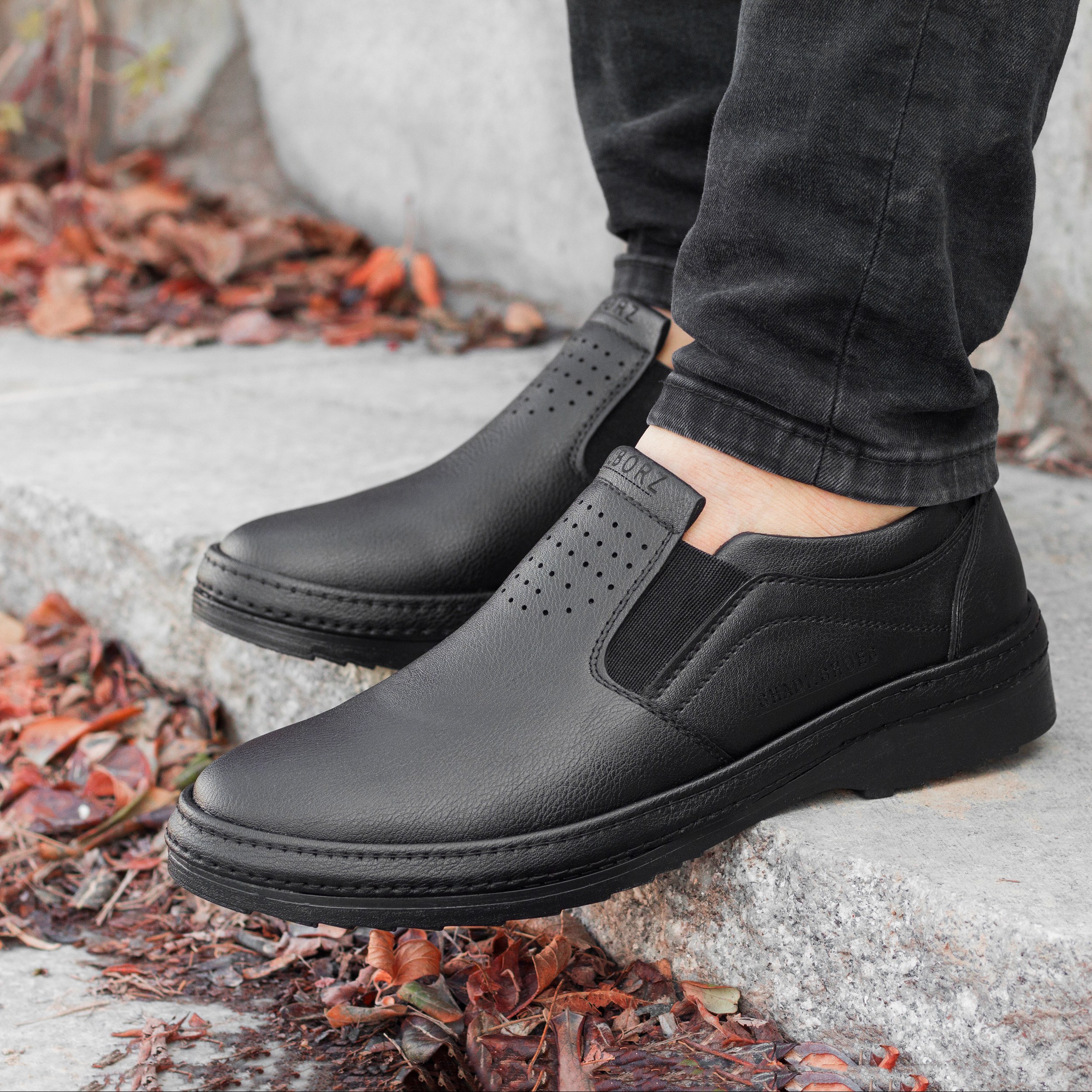 کفش روزمره مردانه کشی مدل البرز رنگ مشکی