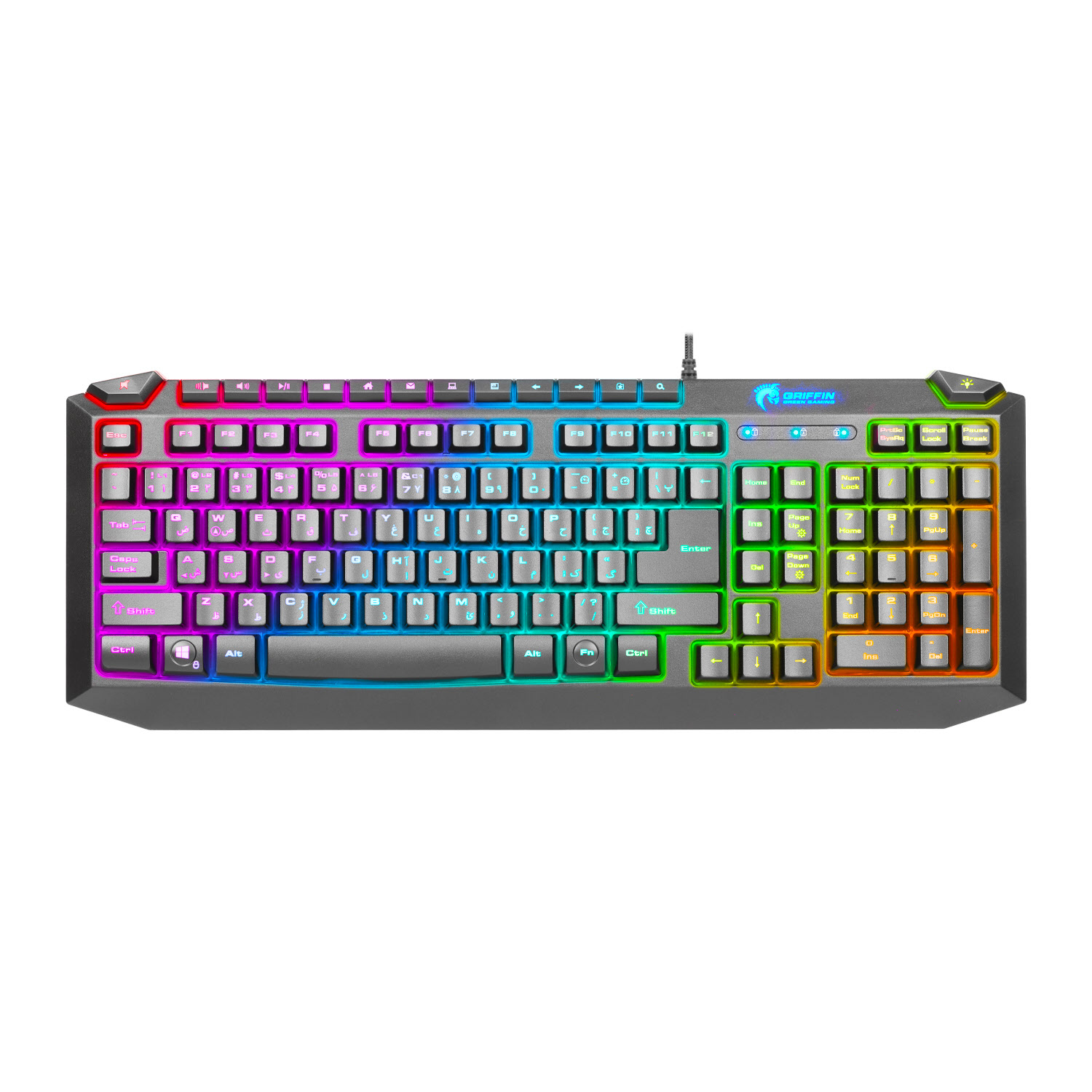 کیبورد گرین GK701-RGB - فروشگاه اینترنتی طیف سنتر